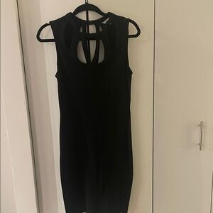 Diane Von Furstenberg Black Backless Dress